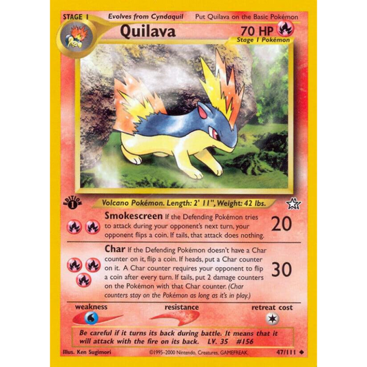 1st Edition Quilava - Neo Genesis #047/111