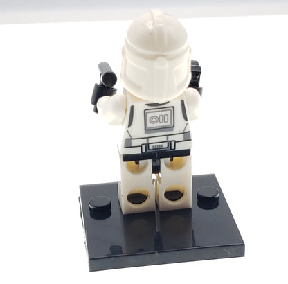 Custom Lego Compatible Rusted Helmet Clone Trooper Minifig
