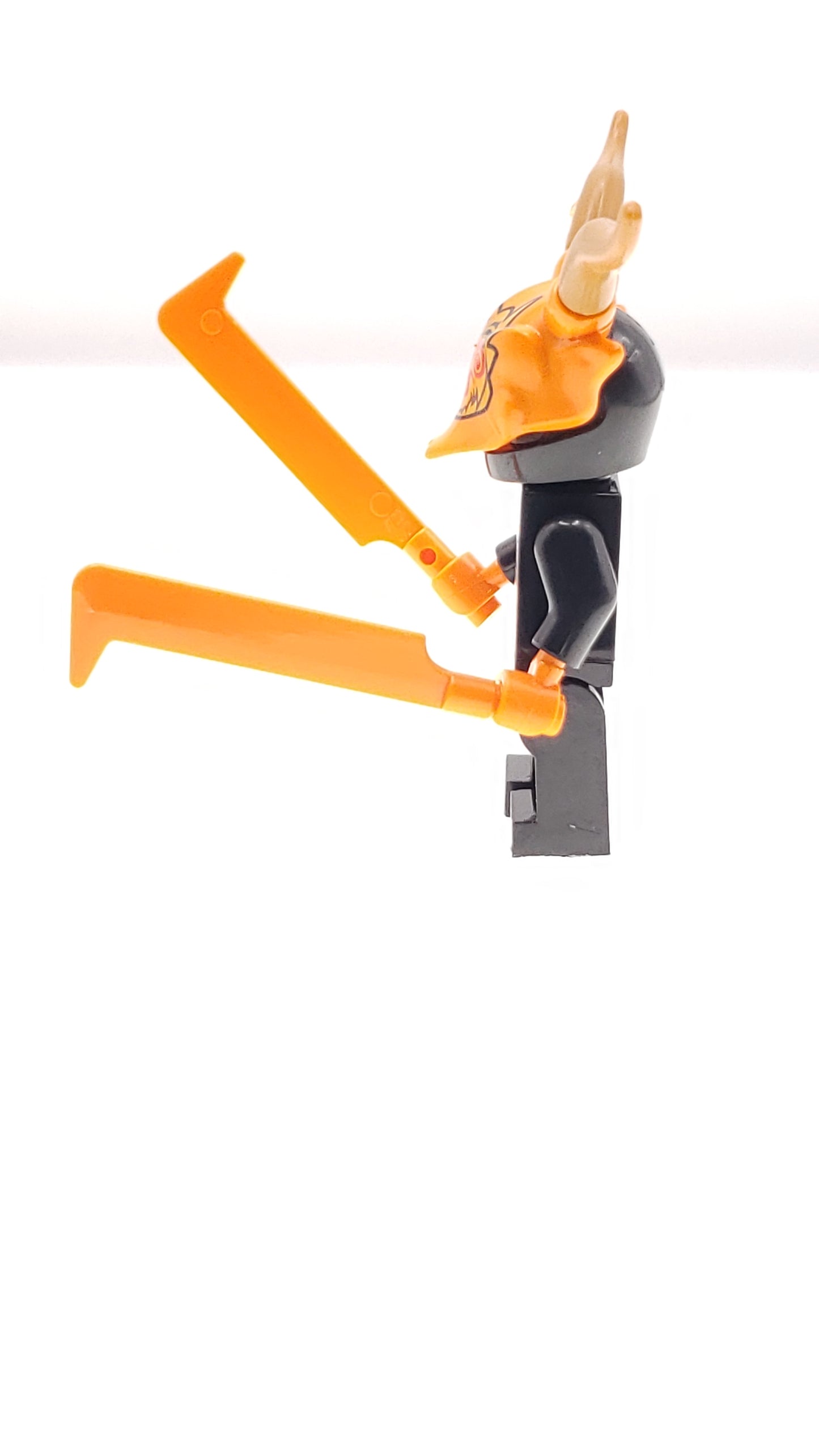 Custom Lego Compatible Ninjago Orange Oni Mask Minifig