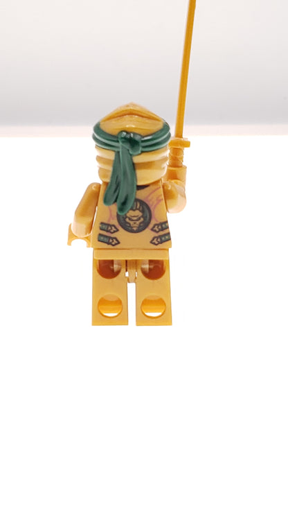 Custom Lego Compatible Ninjago Golden Lloyd Minifig