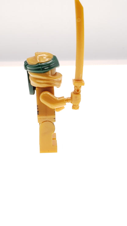 Custom Lego Compatible Ninjago Golden Lloyd Minifig