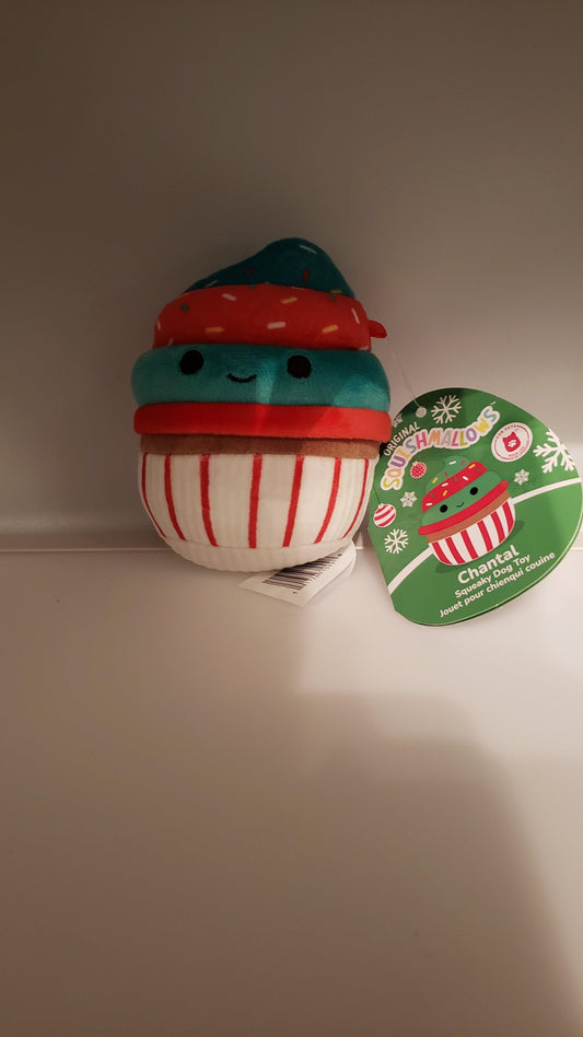 Original Squishmallow Dog Toy - Chantal the Cupcake 4.5in