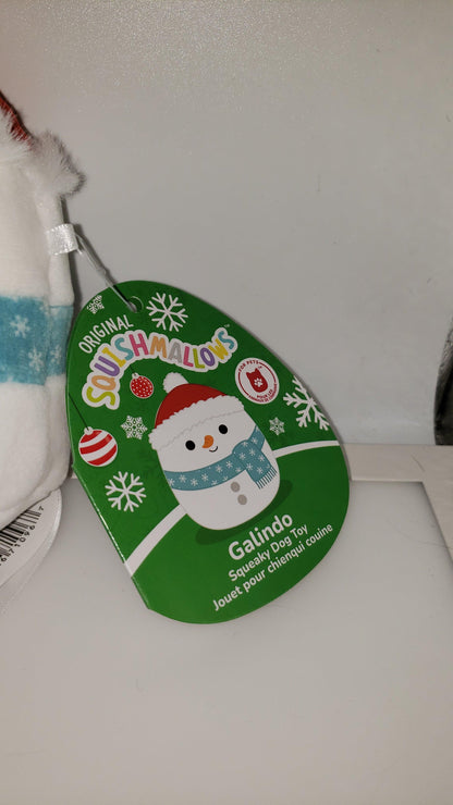 Original Squishmallow Dog Toy - Galindo the Snowman 4.5in