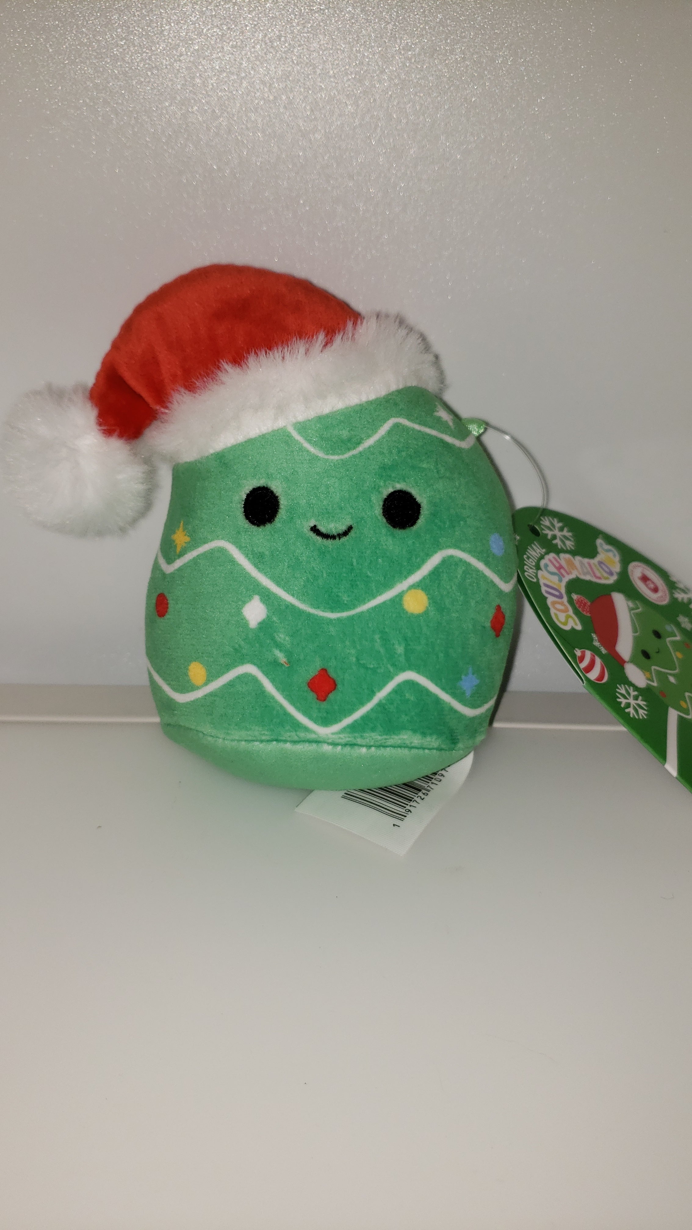Original Squishmallow Dog Toy - Carol the Christmas tree 4.5in