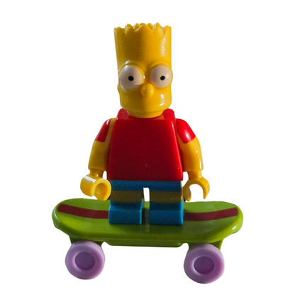 Custom Lego Compatible Bart Simpson Minifig