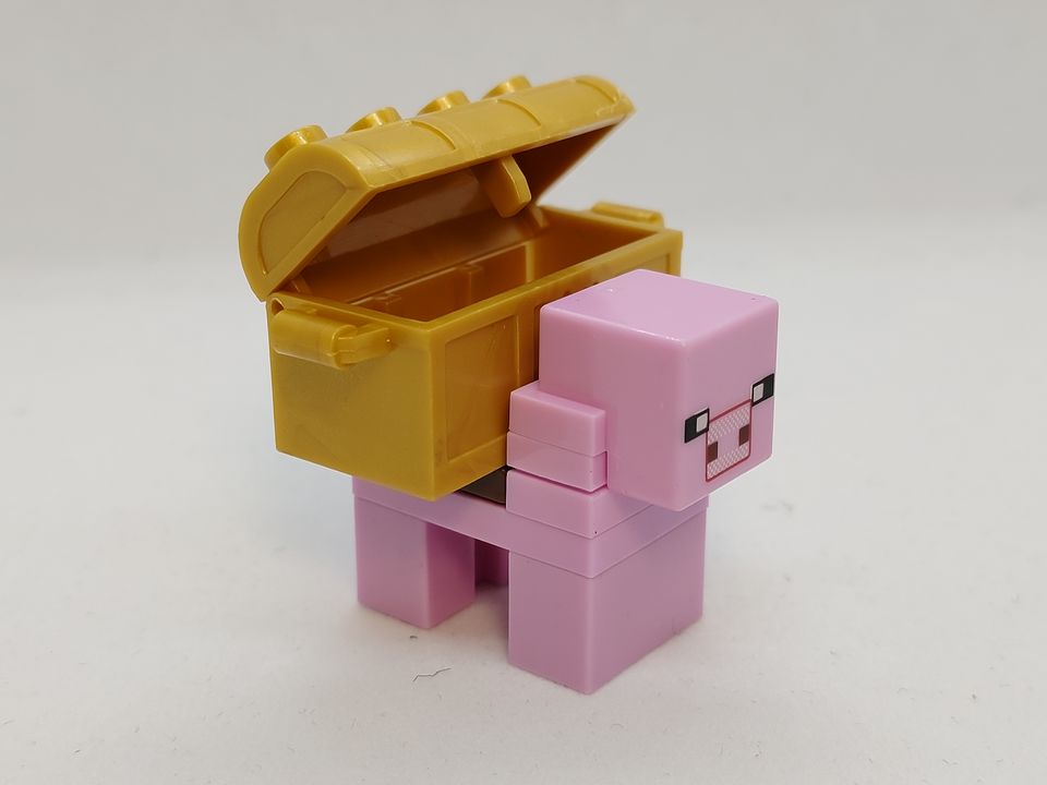 Custom Lego Compatible Minecraft Piggybank Minifig