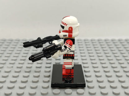 Custom Lego Compatible Coruscant Guard Clone Shock Trooper Minifig