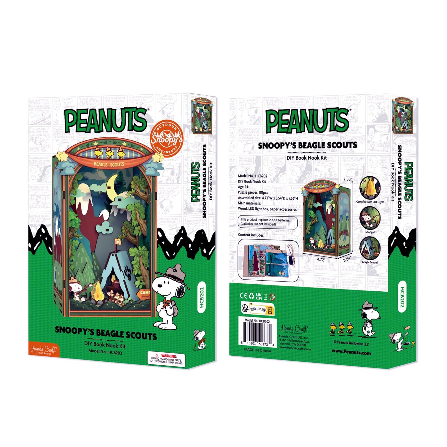 Peanuts Beagle Scouts - DIY Book Nook Kit