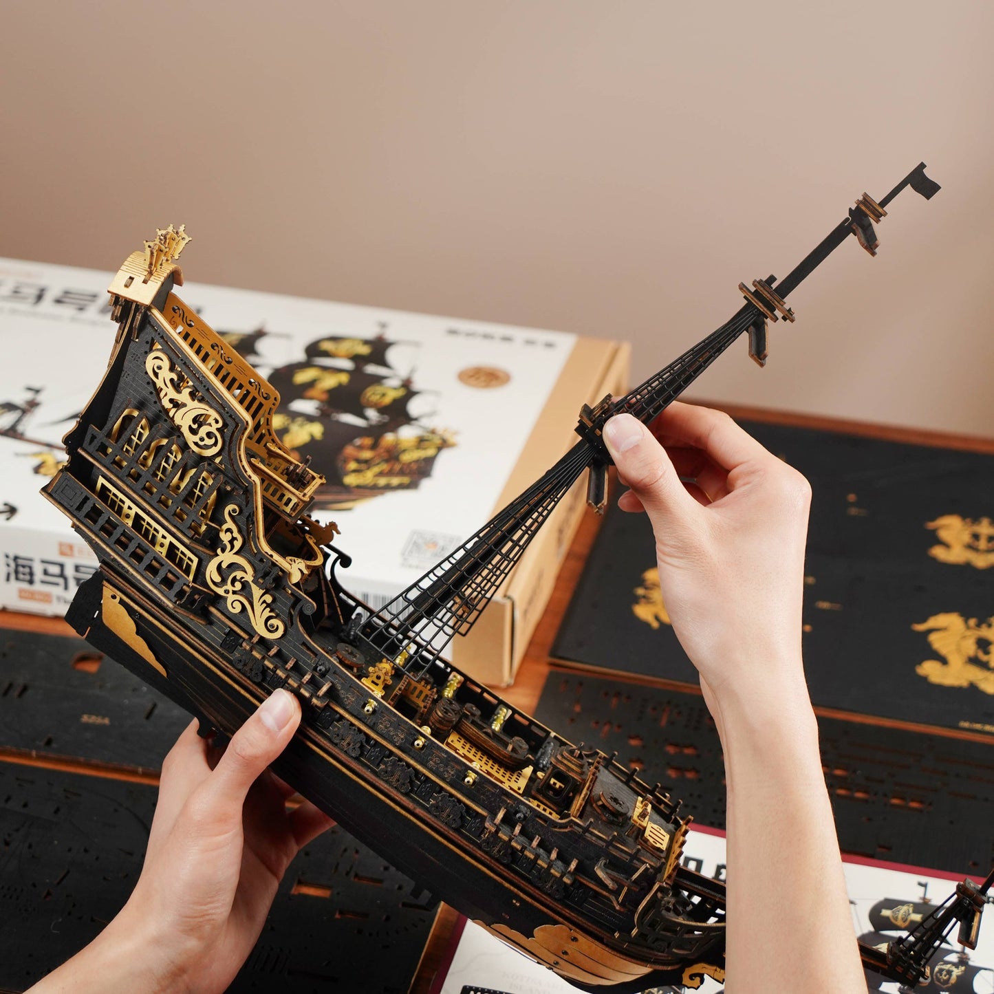 DIY Wooden Puzzle: The Seahorse Barque