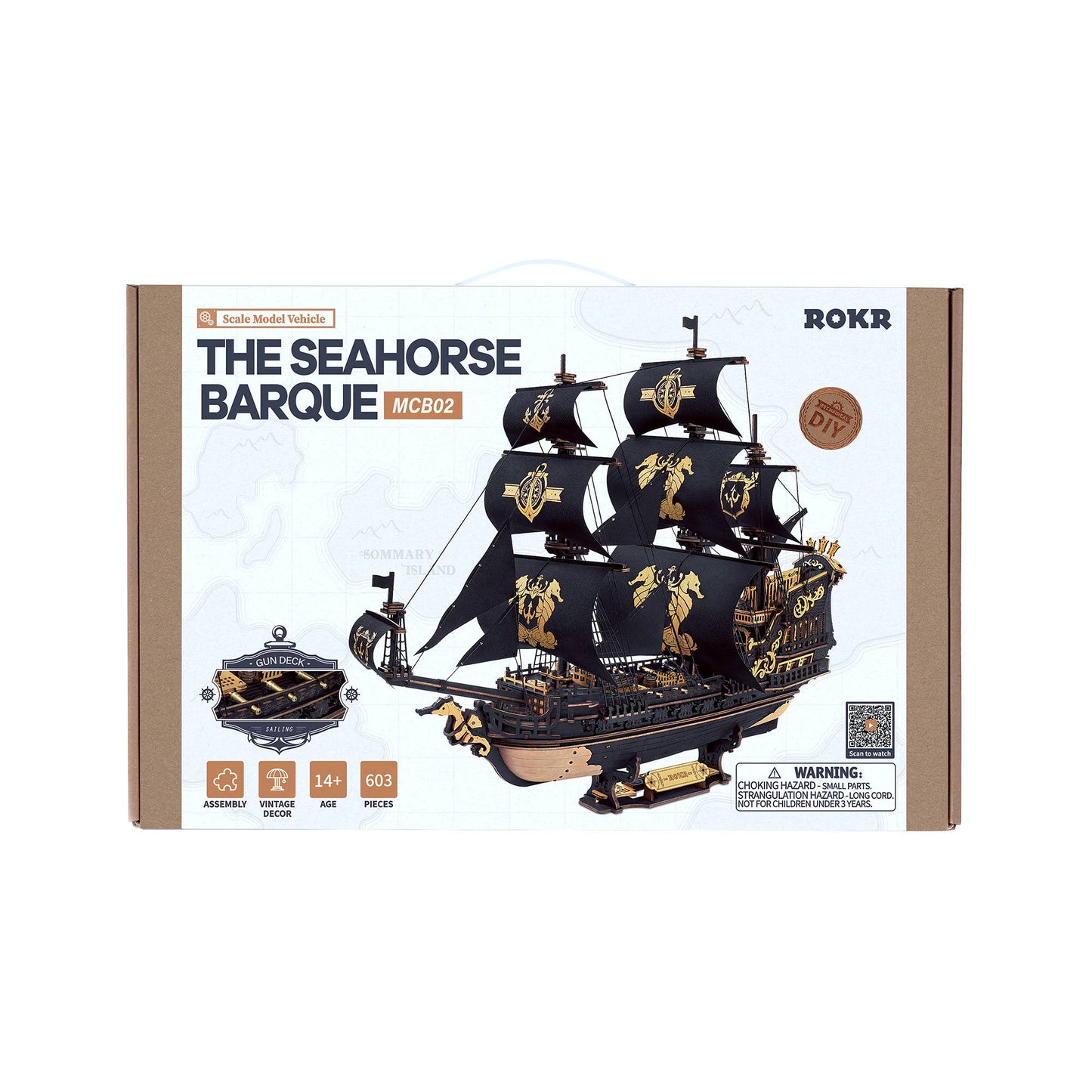 DIY Wooden Puzzle: The Seahorse Barque