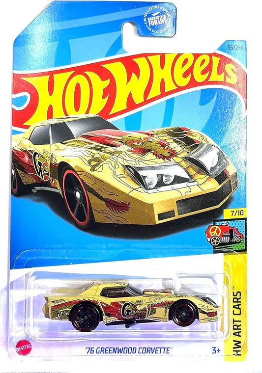 Hot Wheels '76 Greenwood Corvette HW Art Cars 65/250