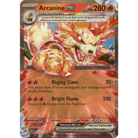 Arcanine ex - Scarlet & Violet Base Set #032/198