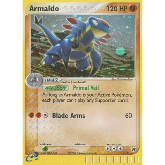 Armaldo - Sandstorm #1/100 (Reverse Holo)