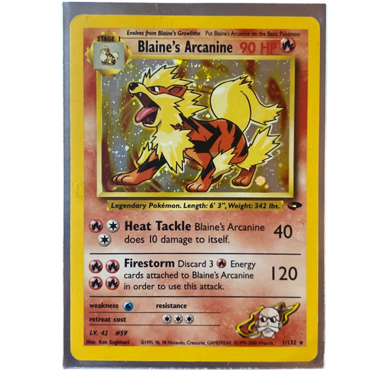 Blaine's Arcanine - Gym Challenge #001/132
