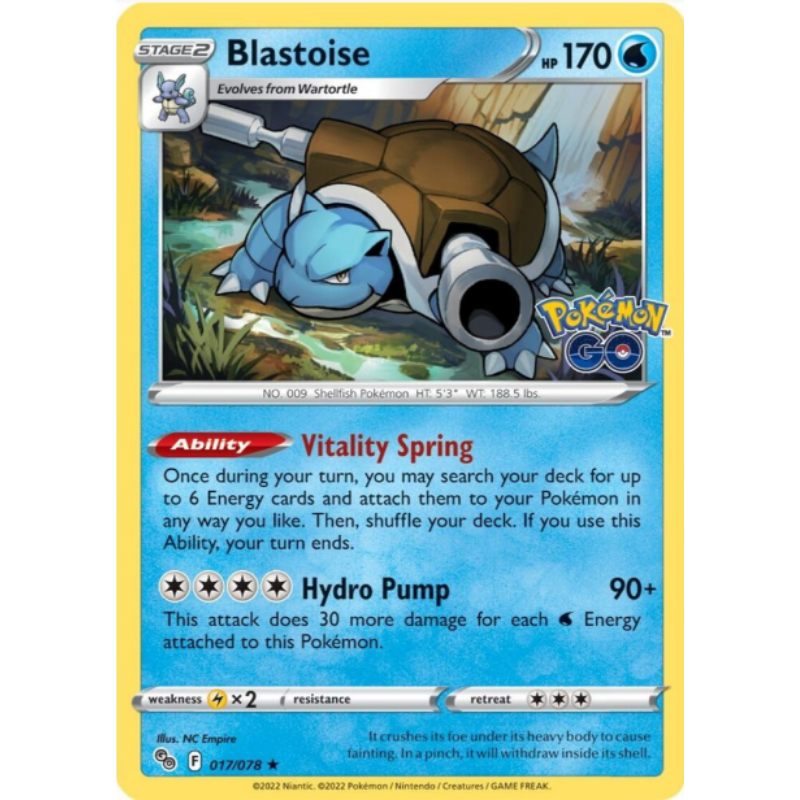 Blastoise - Pokemon GO #017/078