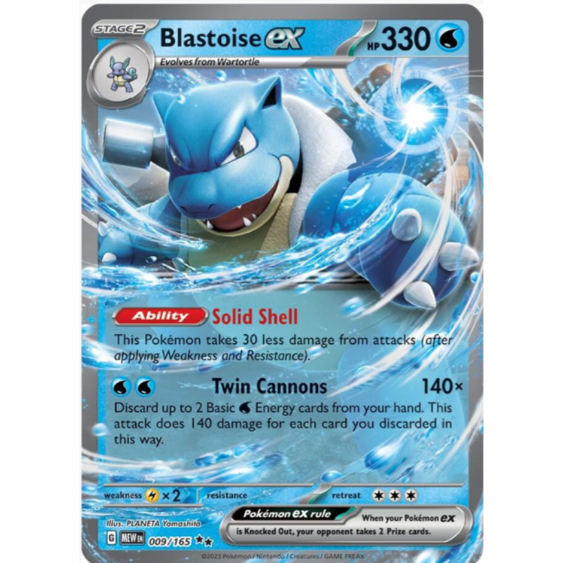 Blastoise ex - Scarlet & Violet 151 #009/165