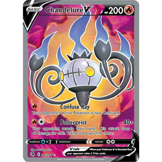 Chandelure V (Full Art) - Fusion Strike #247/264