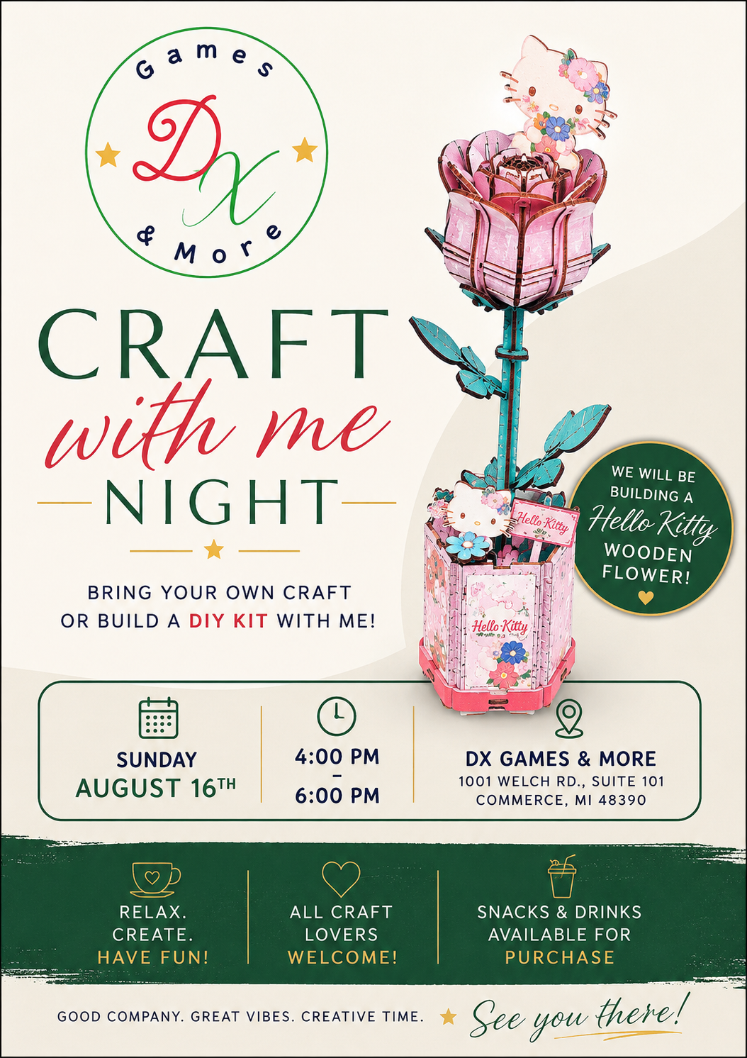 Craft with Me Night Registration
