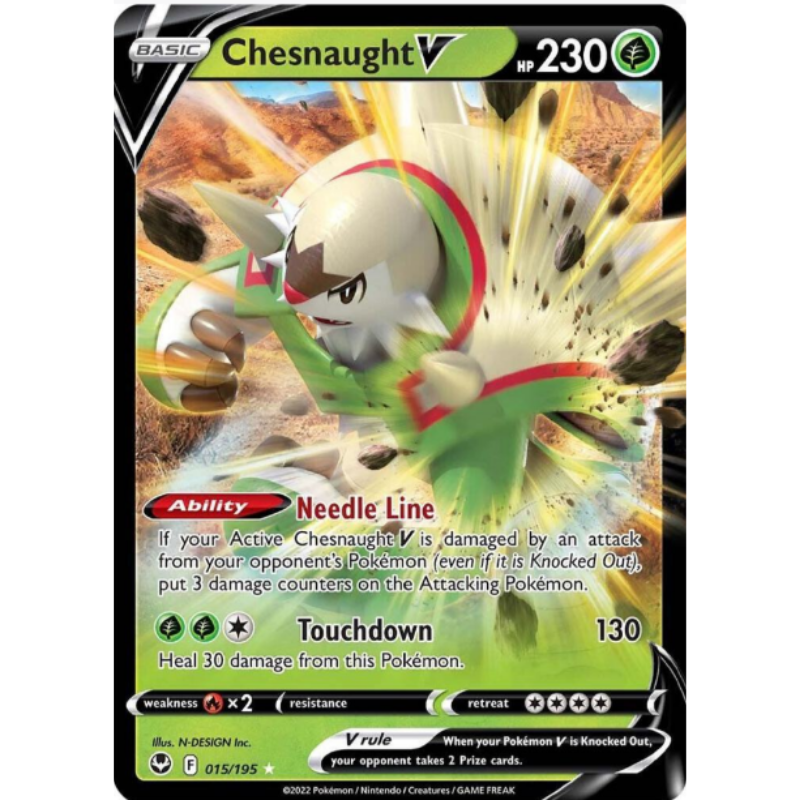 Chesnaught V - Silver Tempest #015/195