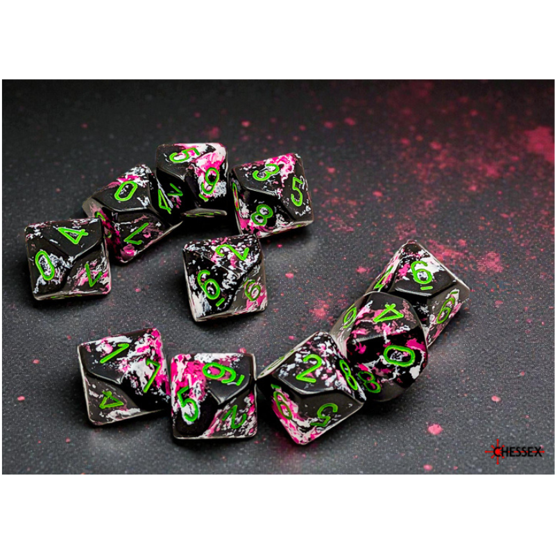 Chessex_Brush_Dice_7-Die_Set_Breezy