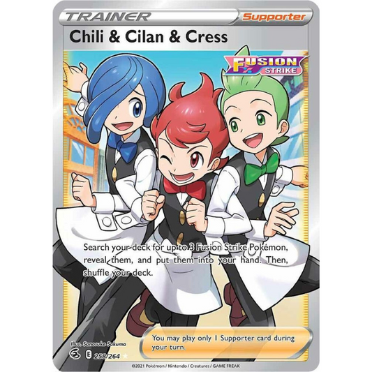 Chili & Cilan & Cress (Full Art) - Fusion Strike #258/264