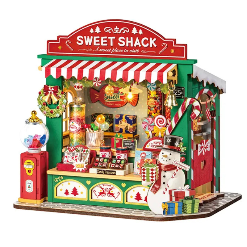Christmas Candy Stand - Rolife DIY Miniature