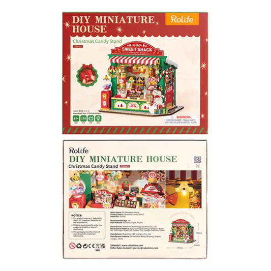 Christmas Candy Stand - Rolife DIY Miniature