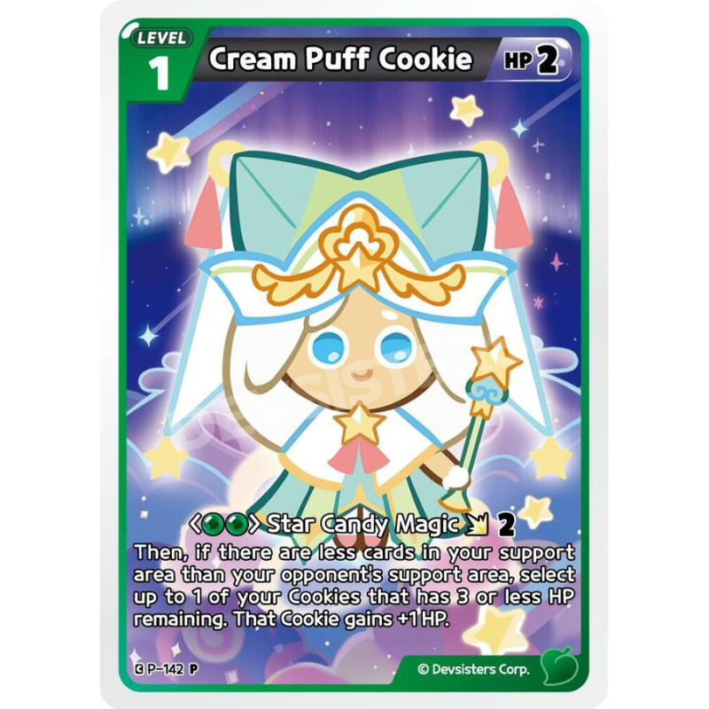 Cookie Run Cream Puff Cookie - Promotion Cards #P-142