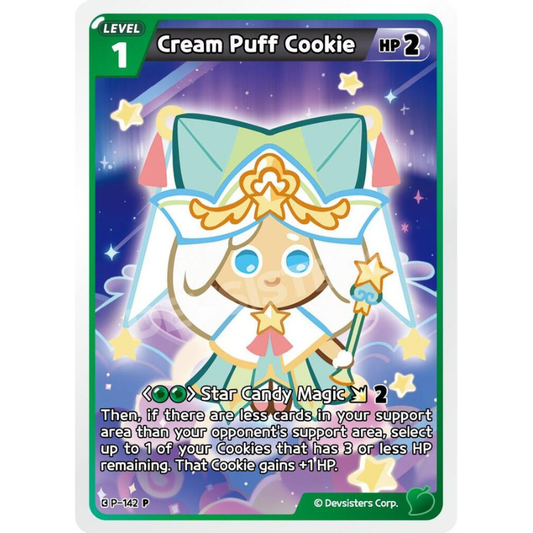 Cookie Run Cream Puff Cookie - Promotion Cards #P-142