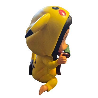 Cosplay Figure -  Demon Slayer Nezuko Kamado - Pokémon Pikachu 4.5"