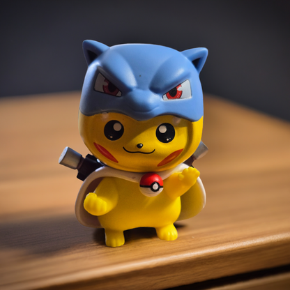 Pokémon Cosplay Figure - Pikachu Blastoise 3.5"