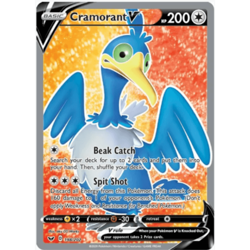 Cramorant V (Full Art) - Sword & Shield Base Set #198/202