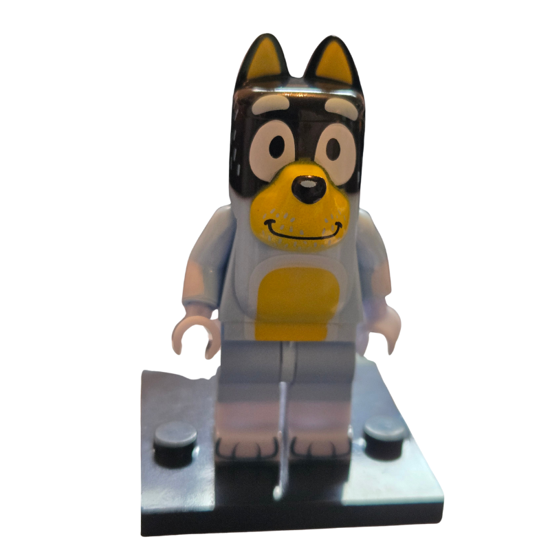 Custom Lego Compatible Bluey's Bandit Minifig 