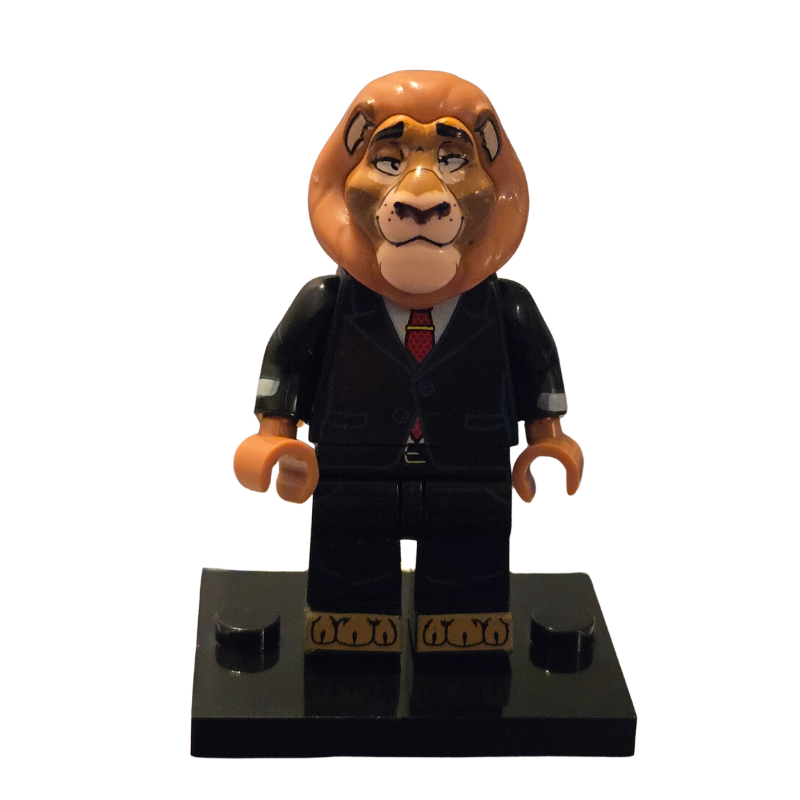 Custom Lego Compatible Disney's Zootopia Mayor Leodore Lionheart Minifig 