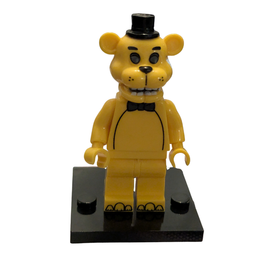 Custom Lego Compatible Five Nights At Freddy's Golden Freddie Minifig 