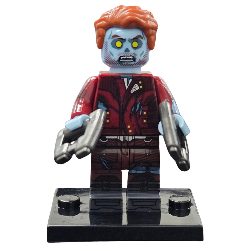 Custom Lego Compatible Marvel Zombie Star Lord Minifig