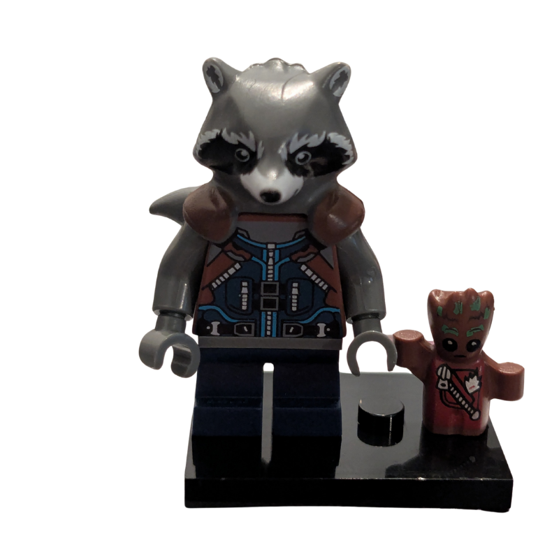 Marvel's Guardian of the Galaxy's Rocket Racoon W/ Baby Groot Minifig ...
