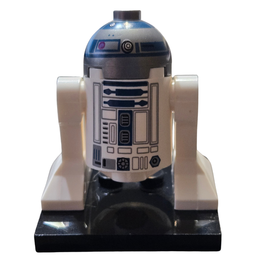 Model of R2-D2 from Star Wars on a white background
