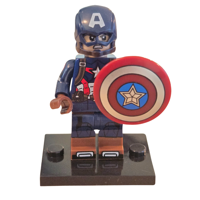 Custom Lego Compatible Captain America Minifig