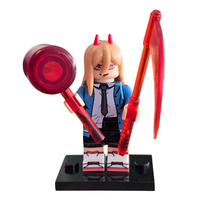 Custom Lego Compatible Chainsaw Man Power Minifig
