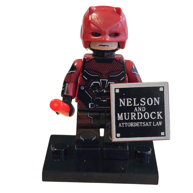 Custom Lego Compatible Dare Devil Minifig