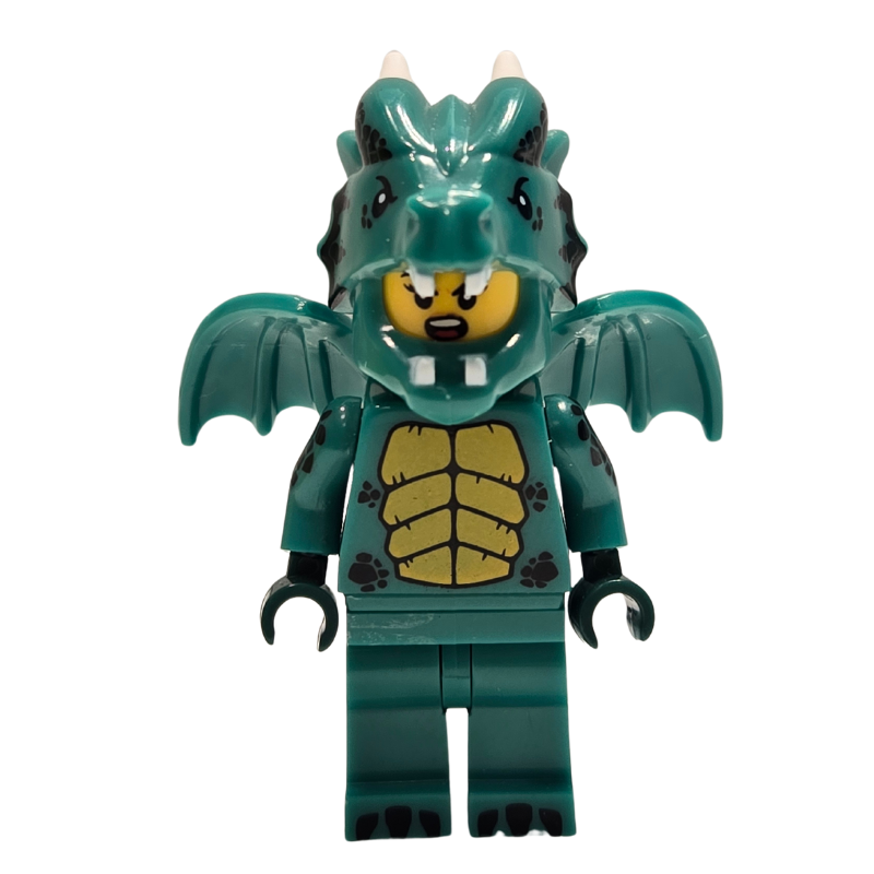 Custom Lego Compatible Green Dragon Costume Minifig