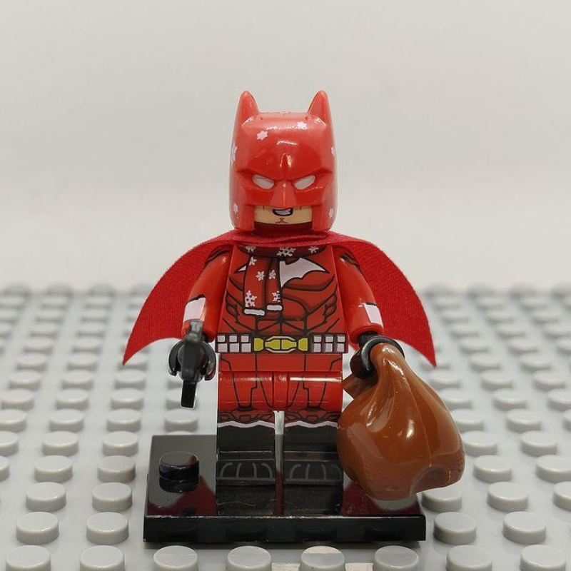 Custom Lego Compatible Holiday Batman Minifig