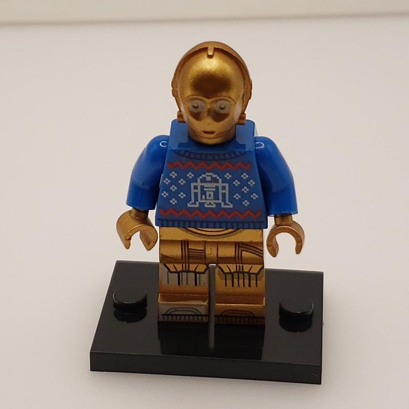 Custom Lego Compatible Holiday C-3PO Minifig