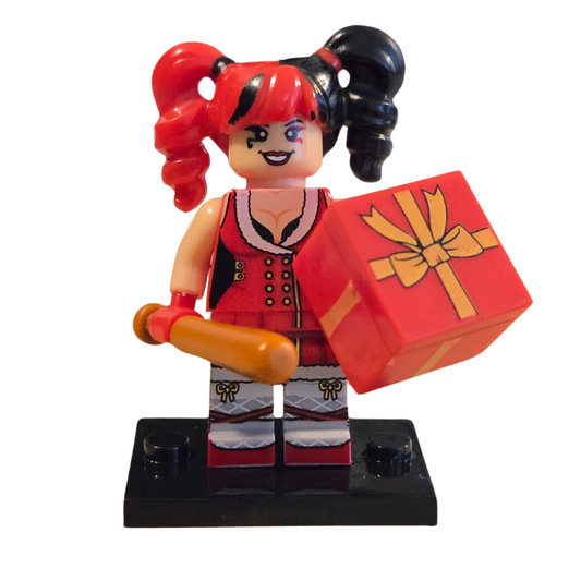 Custom Lego Compatible Holiday Harley Quinn Minifig