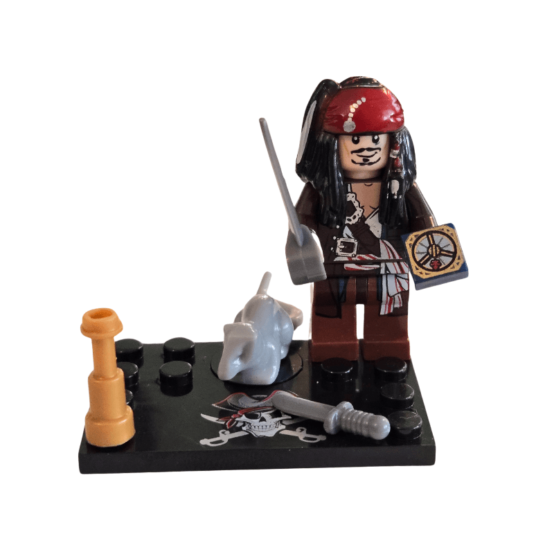 Custom Lego Compatible Jack Sparrow Minifig