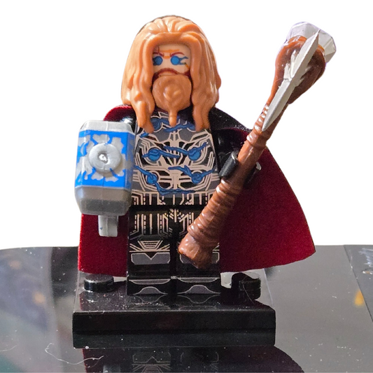Custom Lego Compatible Long Hair Thor Minifig