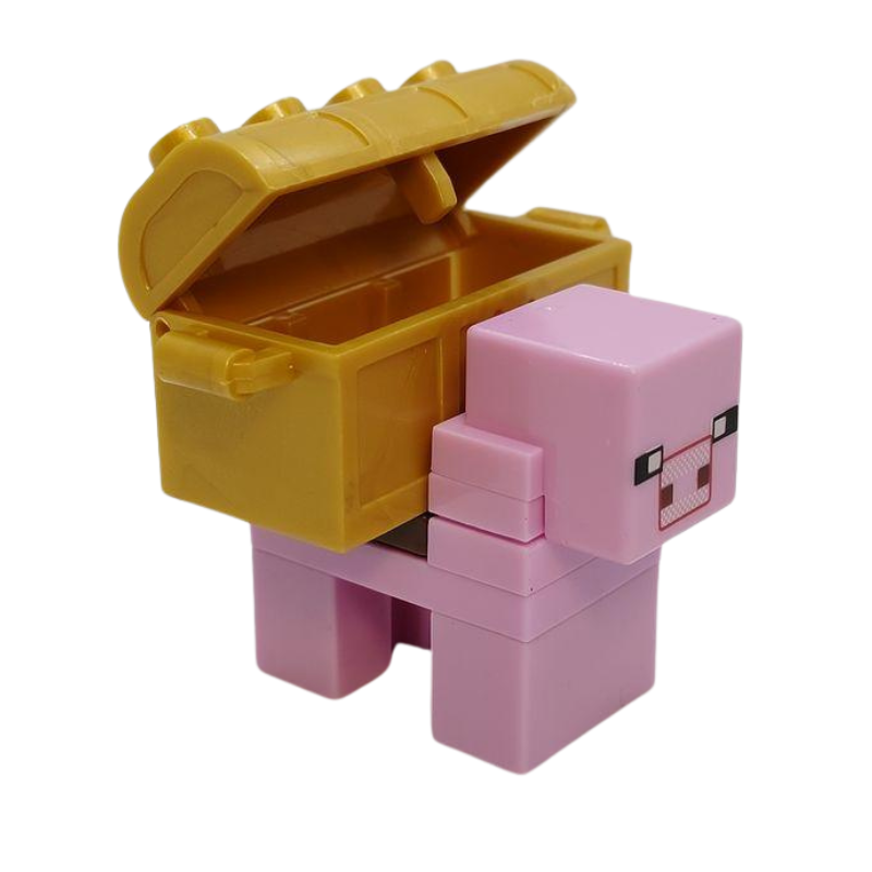 Custom Lego Compatible Minecraft Piggybank Minifig