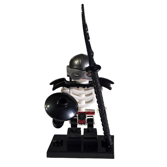 Custom Lego Compatible Ninjago Skeleton Warrior with spear Minifig