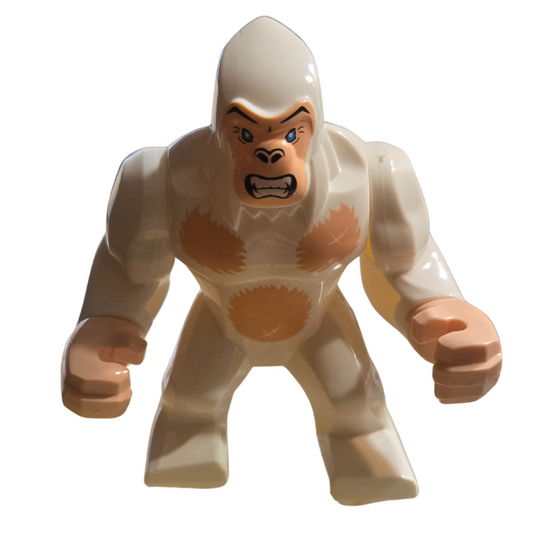 Custom Lego Compatible Rampage George White Gorilla Big Fig